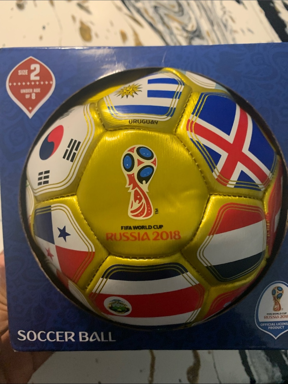 World Flags Soccer Ball - Yellow Multicolor - Picture 2 of 6